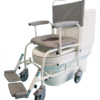 Freeway T40 shower chair over an automatic toilet